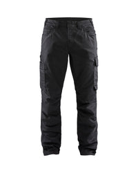 1439 Service werkbroek denim stretch - Zwart/Zwart