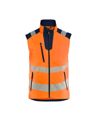 3085 Bodywarmer High Vis - High Vis Oranje/Marineblauw