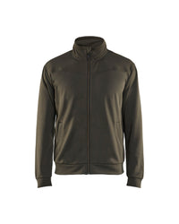3362 Sweatshirt met rits - Groen/Zwart