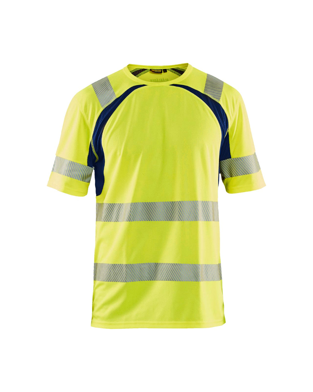 3397 UV-T-shirt High Vis - High Vis Geel/Marineblauw