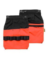 2170 Losse gereedschapszakken - Zwart/High Vis Rood