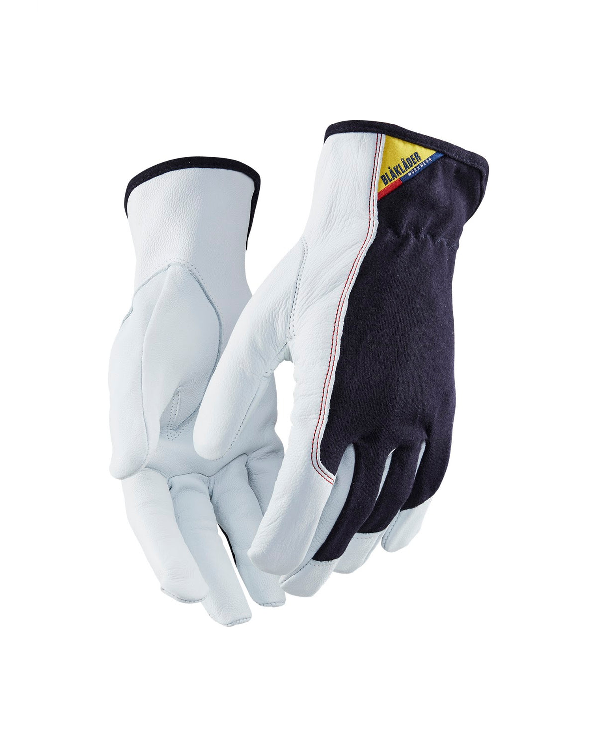 2803 Werkhandschoenen Leder Katoen - Donkerblauw/Wit