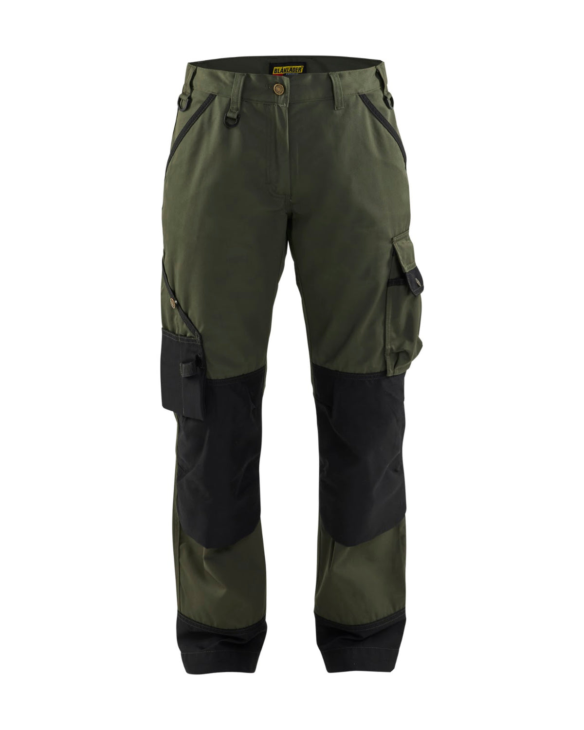 7154 Dames Garden Werkbroek - Army groen/Zwart