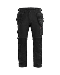 1750 Werkbroek denim stretch met gereedschapszakken - Zwart