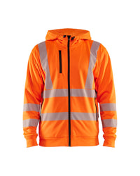 3565 Hooded sweatshirt met rits High Vis - High Vis Oranje