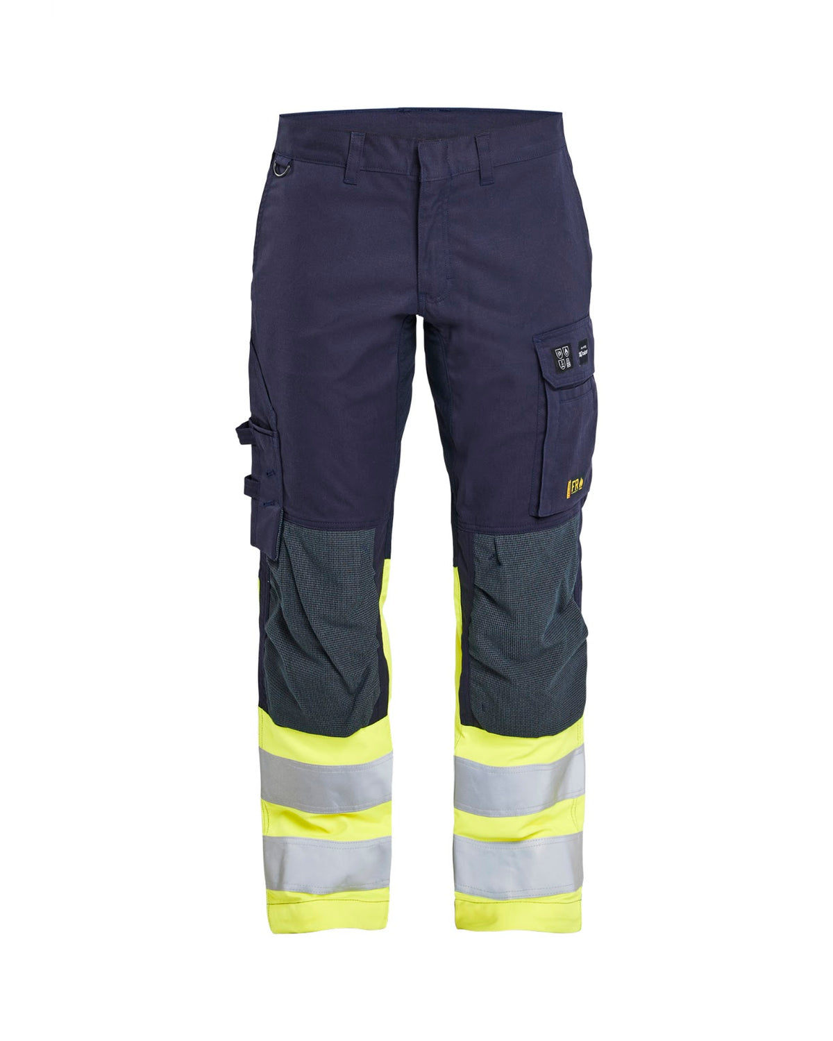 1787 Multinorm werkbroek stretch Inherent - Marine/High Vis Geel
