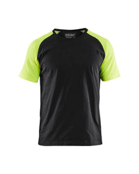 3515 T-shirt Visible - Zwart/High Vis Geel
