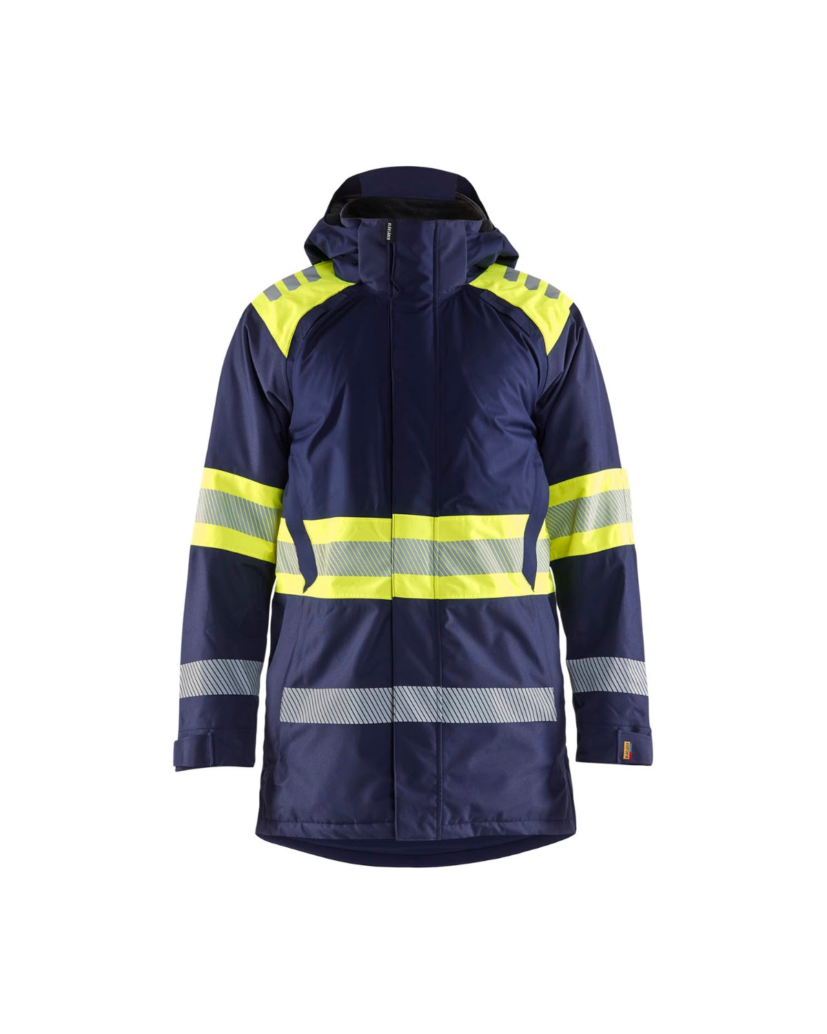 4485 Winterparka High Vis - Marine/High Vis Geel