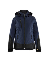 4751 Dames Lichtgewicht softshell jack gevoerd - Donker marineblauw/Zwart
