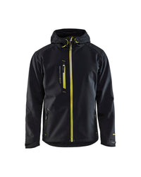 4949 Softshell Jack - Zwart/High Vis Geel