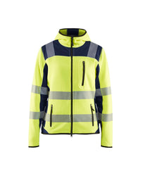 4967 Dames gebreid vest High Vis - High Vis Geel/Marineblauw