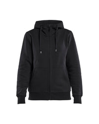 3395 Dames hooded sweatshirt met rits - Zwart