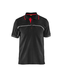 3389 Poloshirt - Zwart/Rood