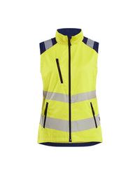 3092 Dames bodywarmer High Vis - High Vis Geel/Marineblauw