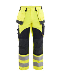 1589 Multinorm werkbroek met gereedschapszakken inherent - High Vis Geel/Marineblauw