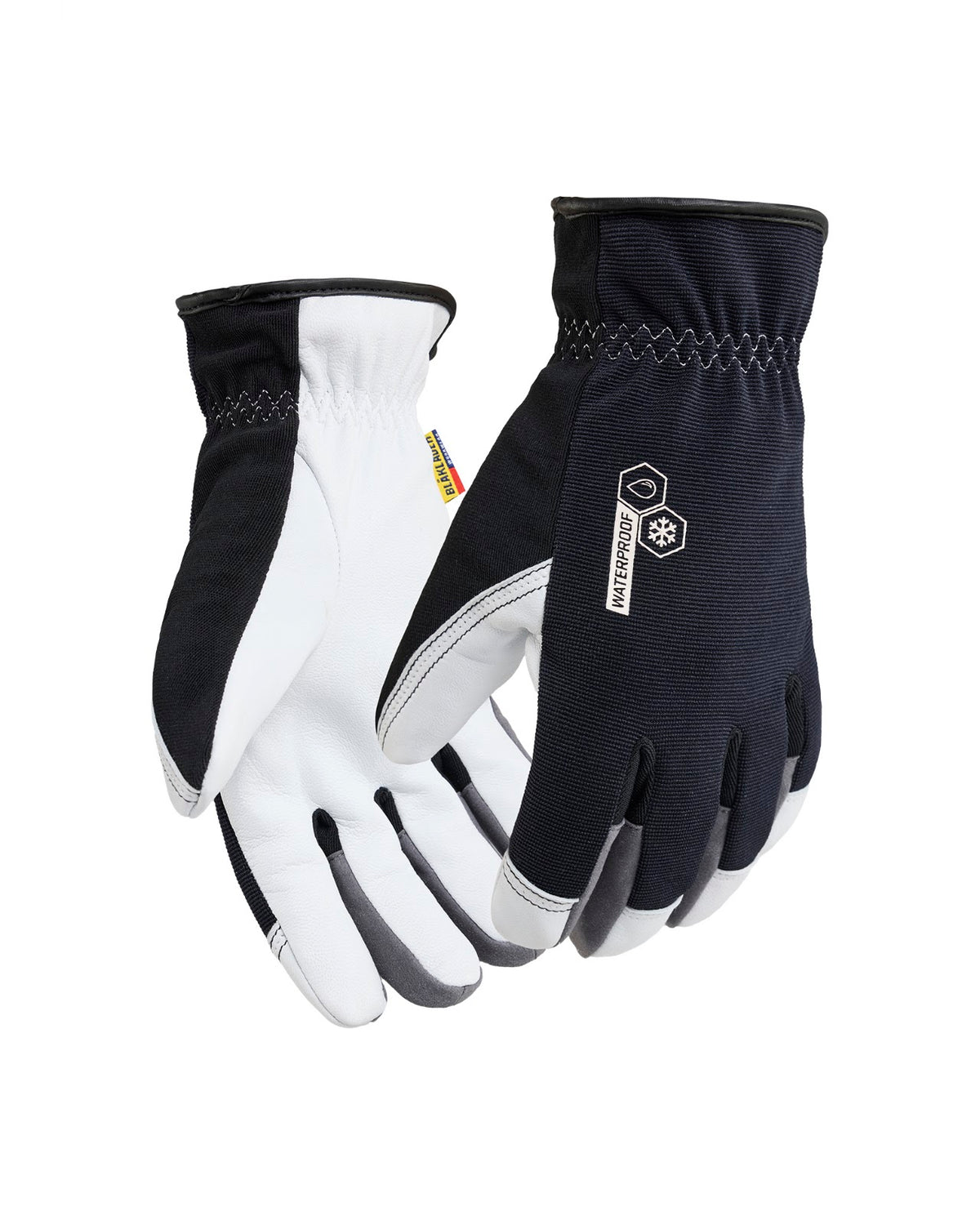 2811 Werkhandschoenen gevoerd waterdicht - Donkerblauw/Wit