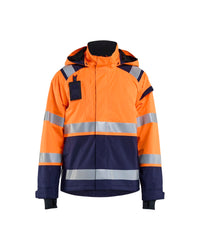 4987 Shell jack High Vis - High Vis Oranje/Marineblauw
