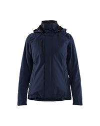 4408 Dames Lichtgewicht winterjas 4-weg stretch - Donker marineblauw/Zwart