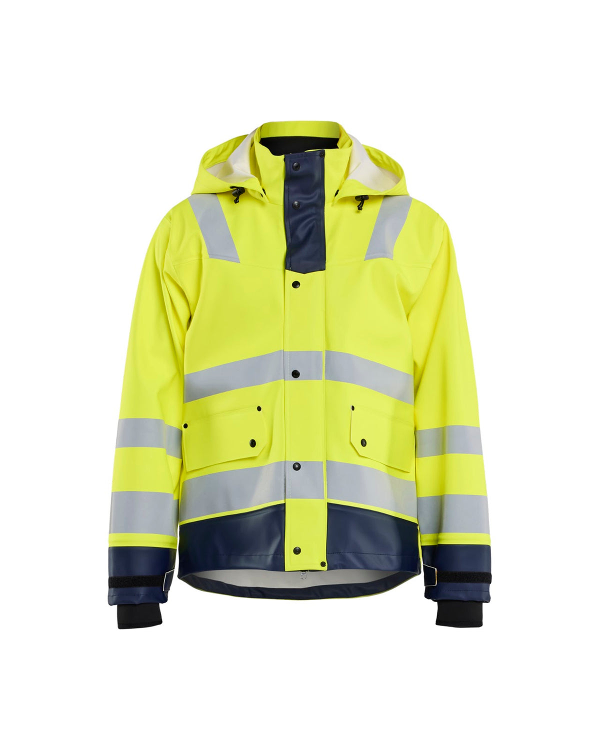 4327 Regenjas High Vis LEVEL 3 - High Vis Geel/Marineblauw