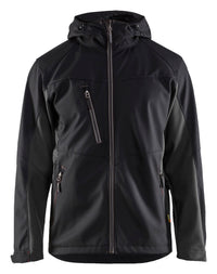 4753 Softshell jack - Zwart/Donkergrijs