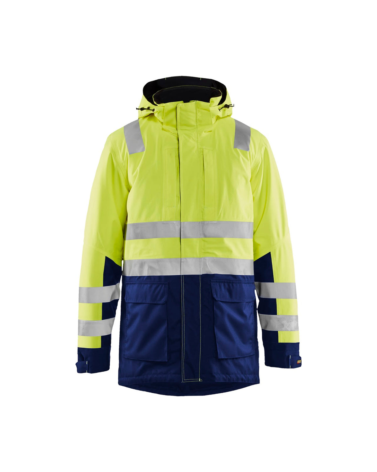 4495 Winterparka High Vis - High Vis Geel/Marineblauw