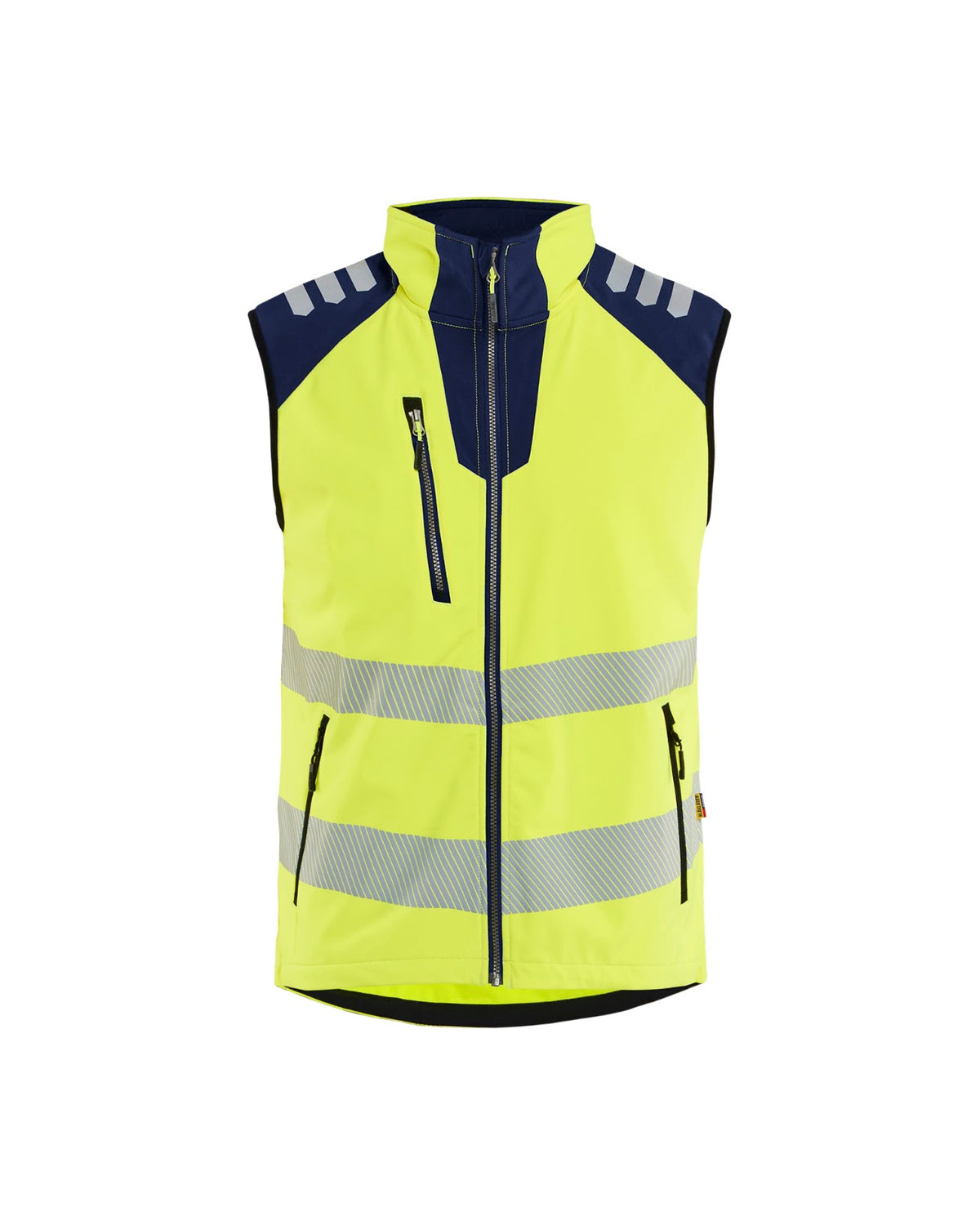 3091 Softshell Bodywarmer High Vis - High Vis Geel/Marineblauw