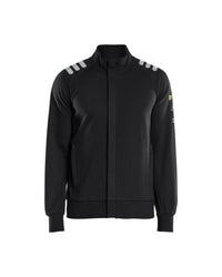 3453 Vlamvertragend sweatshirt met rits Inherent - Zwart
