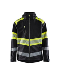 4494 Softshell jack High Vis - Zwart/High Vis Geel