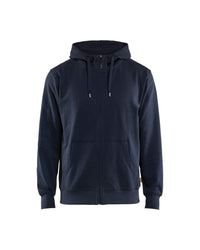 3366 Hooded Sweatshirt met rits katoen - Donker marineblauw