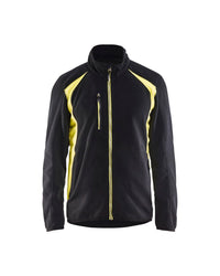 4730 Fleecejack - Zwart/High Vis Geel