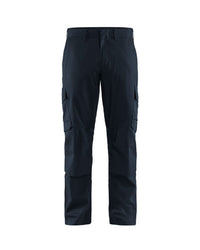1448 Industrie werkbroek stretch met kniezakken - Donker marineblauw/Zwart