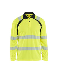 3598 UV-Poloshirt lange mouwen High Vis - High Vis Geel/Zwart