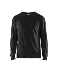 3483 Vlamvertragend T-shirt lange mouwen Inherent - Zwart