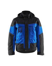 4886 Winterjas - Korenblauw/Zwart