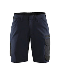 7123 Dames service short 4-weg stretch - Donker marineblauw/Zwart