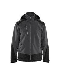 4750 Lichtgewicht softshell jack gevoerd - Donkergrijs/Zwart