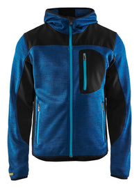 4930 Gebreid vest met softshell - Marineblauw/Marineblauw