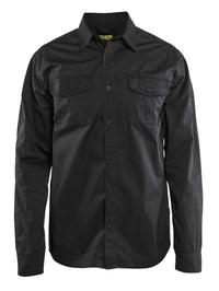 3298 Overhemd Twill - Zwart