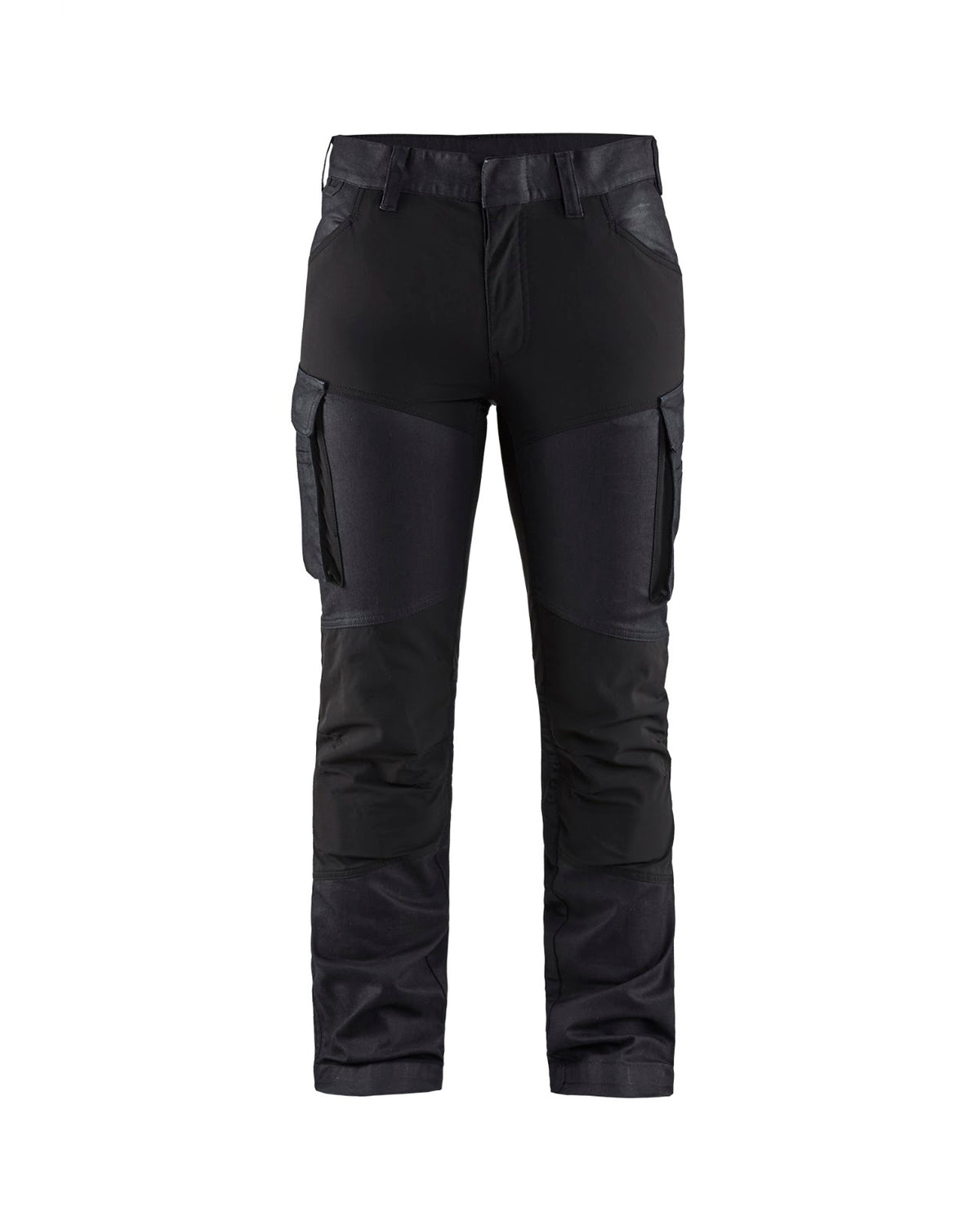 7147 Dames service werkbroek denim stretch - Marineblauw/Zwart
