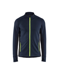 4735 STRIKER Fleecejack - Donker marineblauw/High Vis Geel