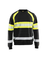 3359 Sweatshirt High Vis - Zwart/High Vis Geel