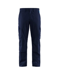 1448 Industrie werkbroek stretch met kniezakken - Marineblauw/Korenblauw
