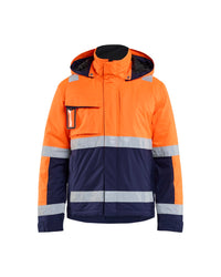 4870 Winterjas High Vis - High Vis Oranje/Marineblauw