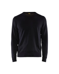 3590 Gebreide pullover katoen - Donker marineblauw