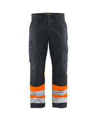 1564 High Vis Werkbroek - Medium grijs/ High Vis Oranje