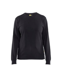 3405 Dames Sweatshirt katoen - Zwart