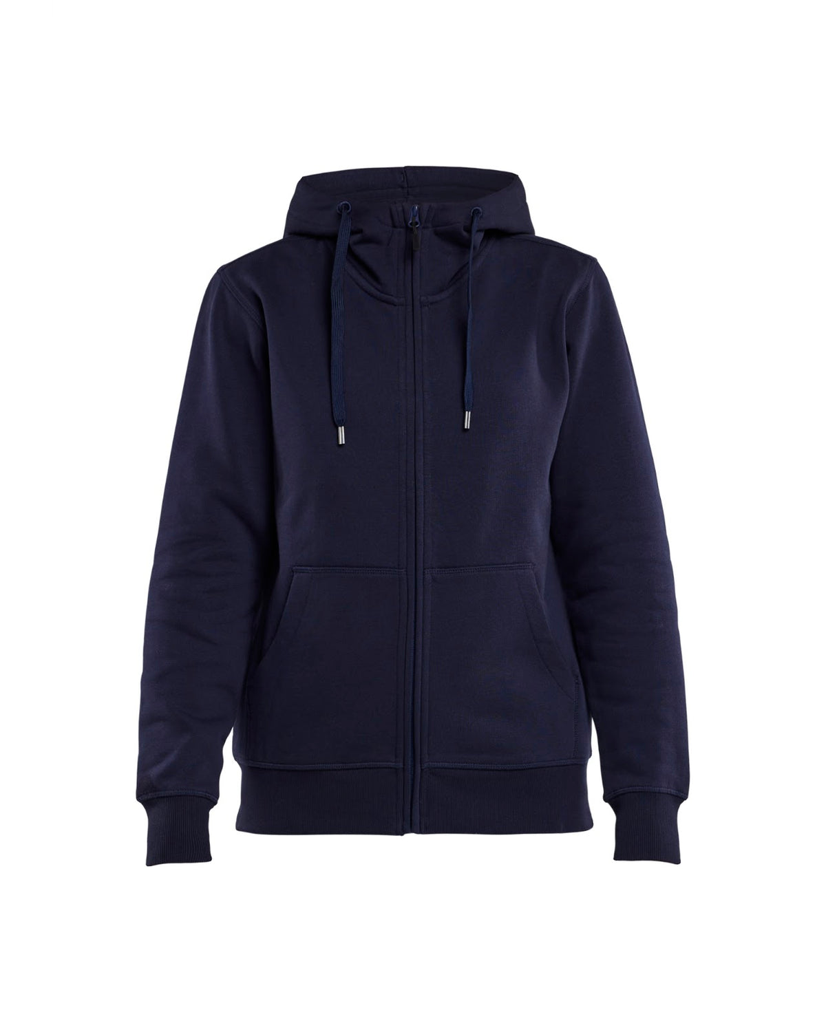 3395 Dames hooded sweatshirt met rits - Marineblauw