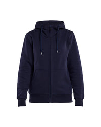 3395 Dames hooded sweatshirt met rits - Marineblauw