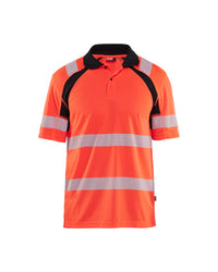 3595 UV-Poloshirt High Vis - High Vis Rood/Zwart