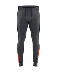 1845 Lange onderbroek merinowol XWARM - Medium grijs/Gebrand rood
